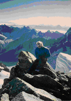 Ray on Mont Blanc Massiv